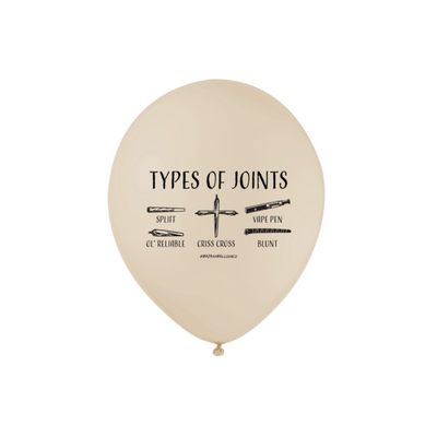 Types of Joints Cannabis Party Balloon