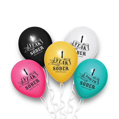 9 months Sober | Soberversary Balloons