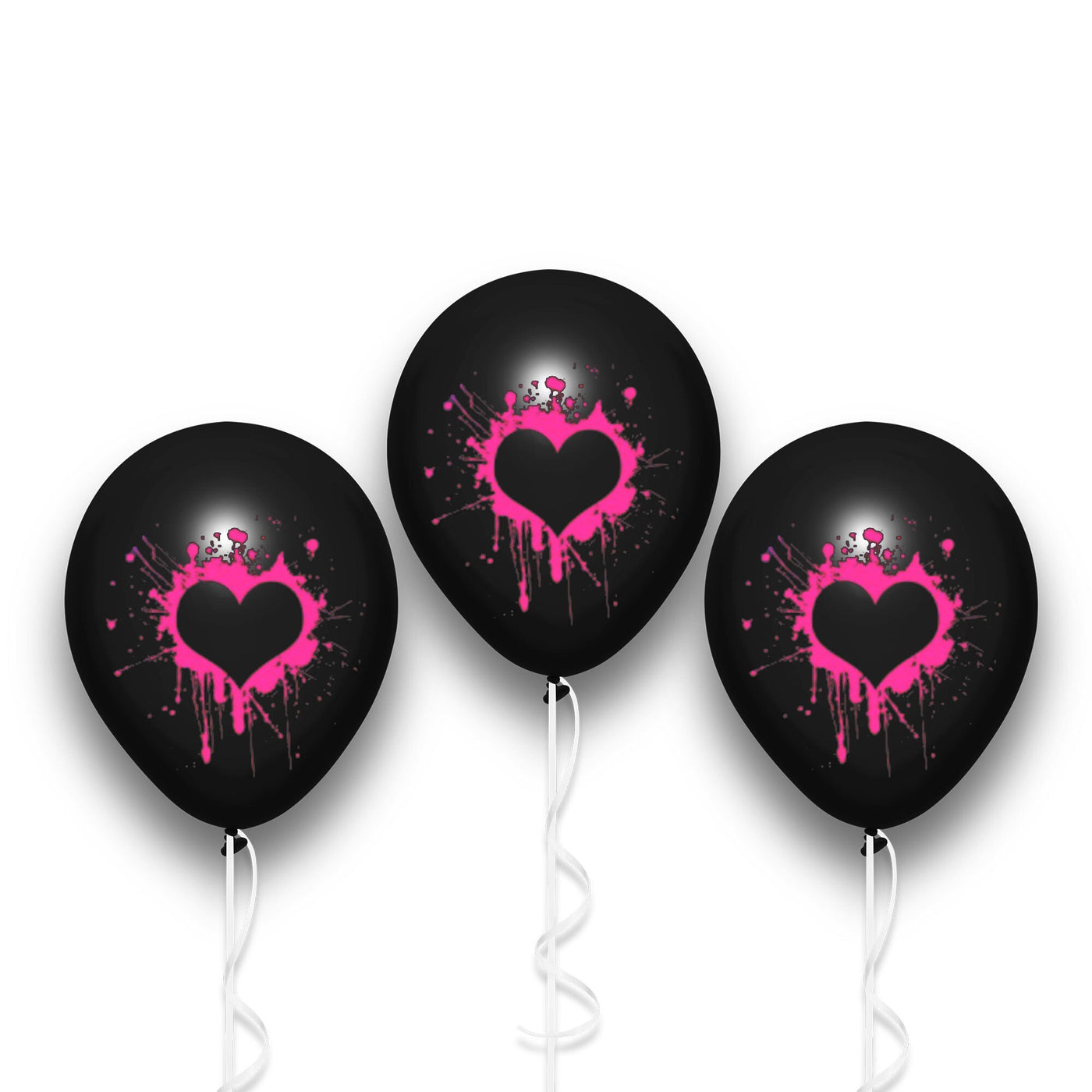 Neon Hearts | Badass Balloon Valentine's Day Gifts. Funny V Day Balloons.