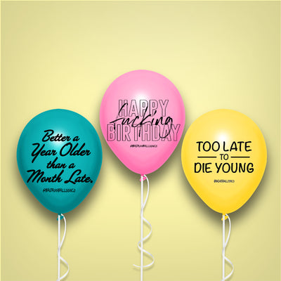 Badass Birthday Balloon 12 Pack | Funny & Offensive Balloons and Party Favors
