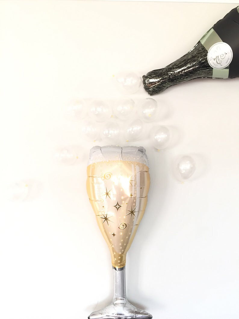 Champagne Bottle Balloon, 36in