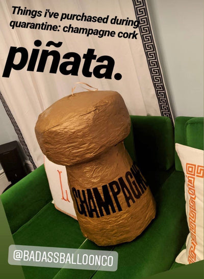 Badass Party Pinatas: Champagne Cork