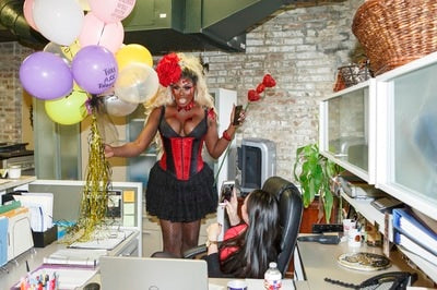 Valentine's Day Drag Queen Balloongrams