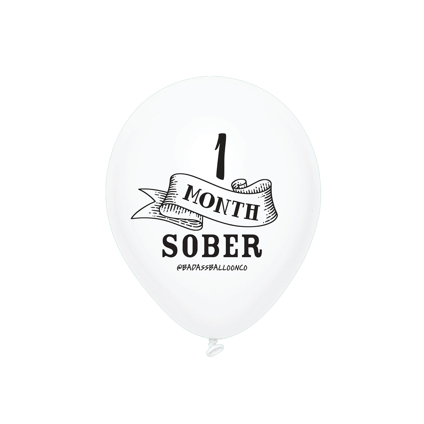 1 month Sober | Soberversary Balloons