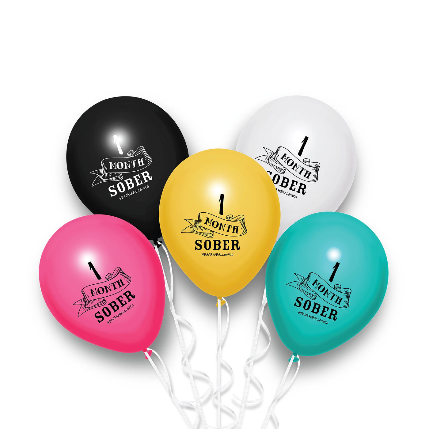 3 months Sober | Soberversary Balloons