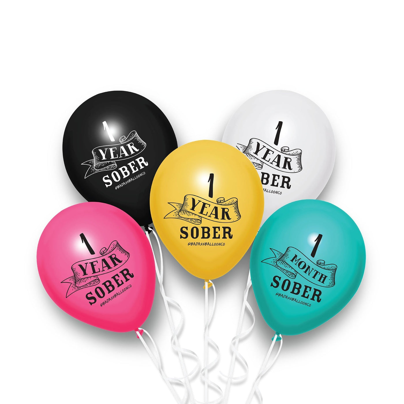 1 year Sober | Soberversary Balloons