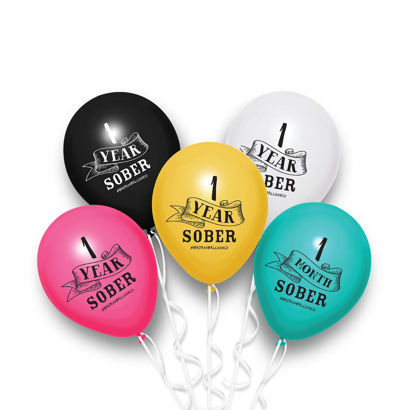 3 months Sober | Soberversary Balloons