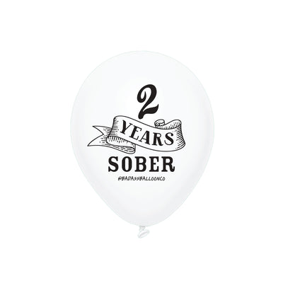 2 years Sober | Soberversary Balloons