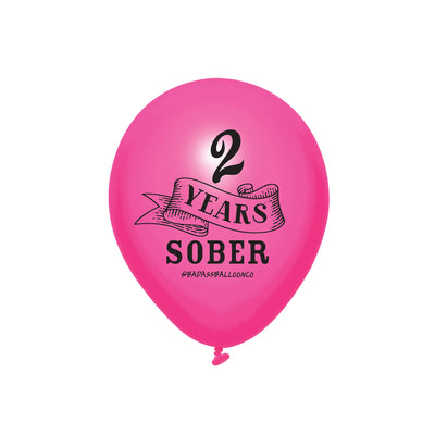 2 years Sober | Soberversary Balloons