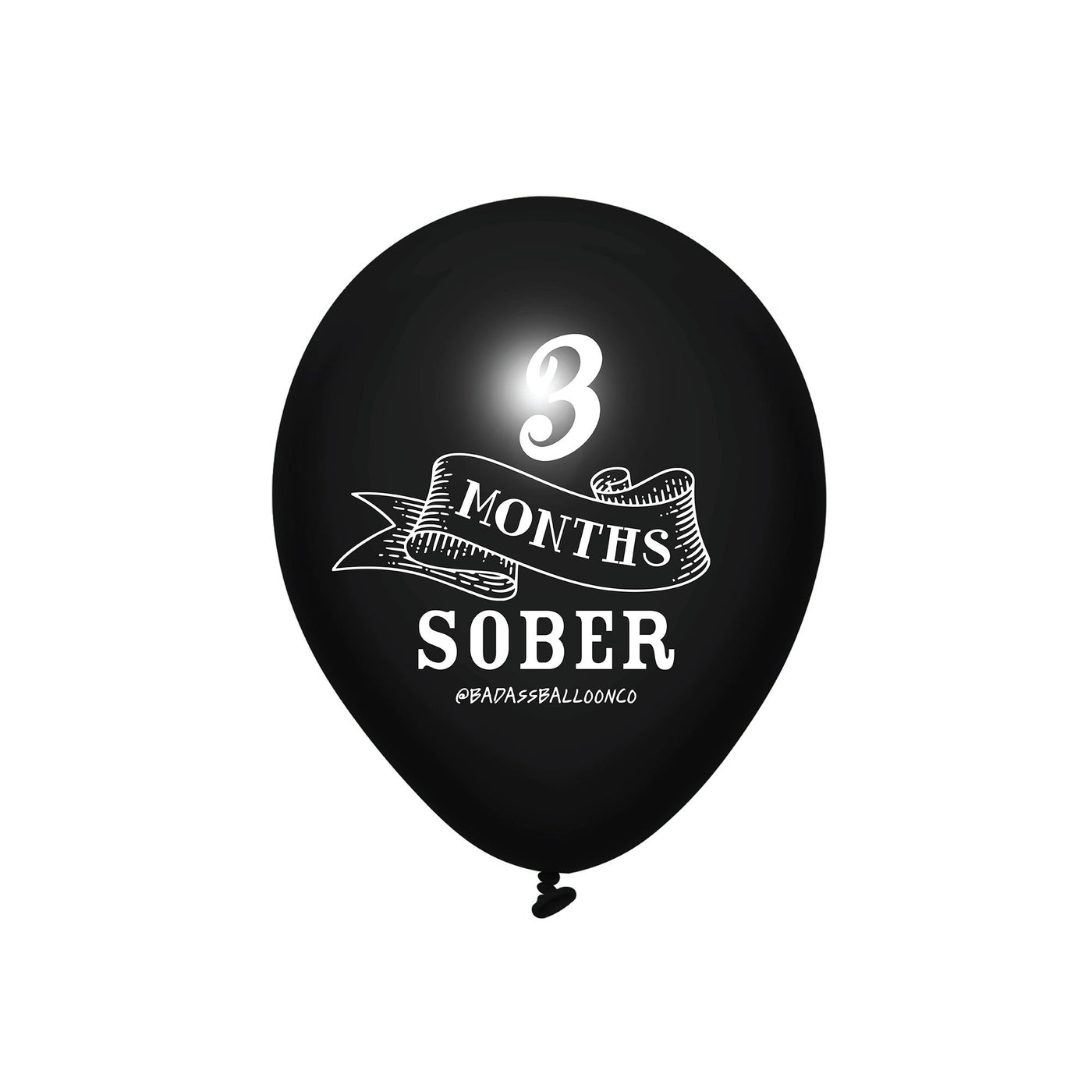 3 months Sober | Soberversary Balloons