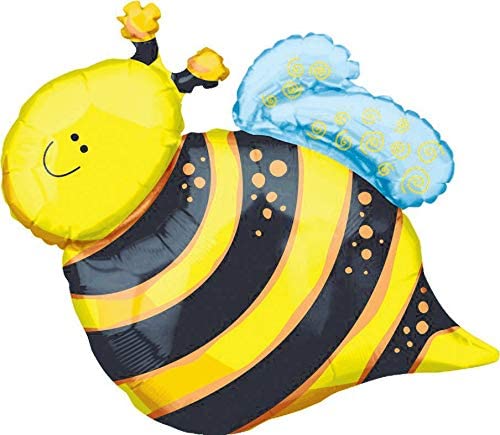 International Happy Bee Shape Foil Balloon, 25"