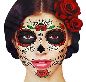 Temporary Tattoo Dia de los Muertos Sugar Skull