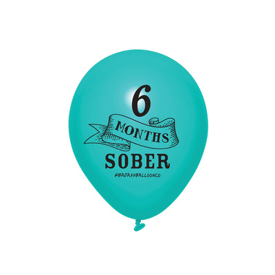 6 months Sober | Soberversary Balloons