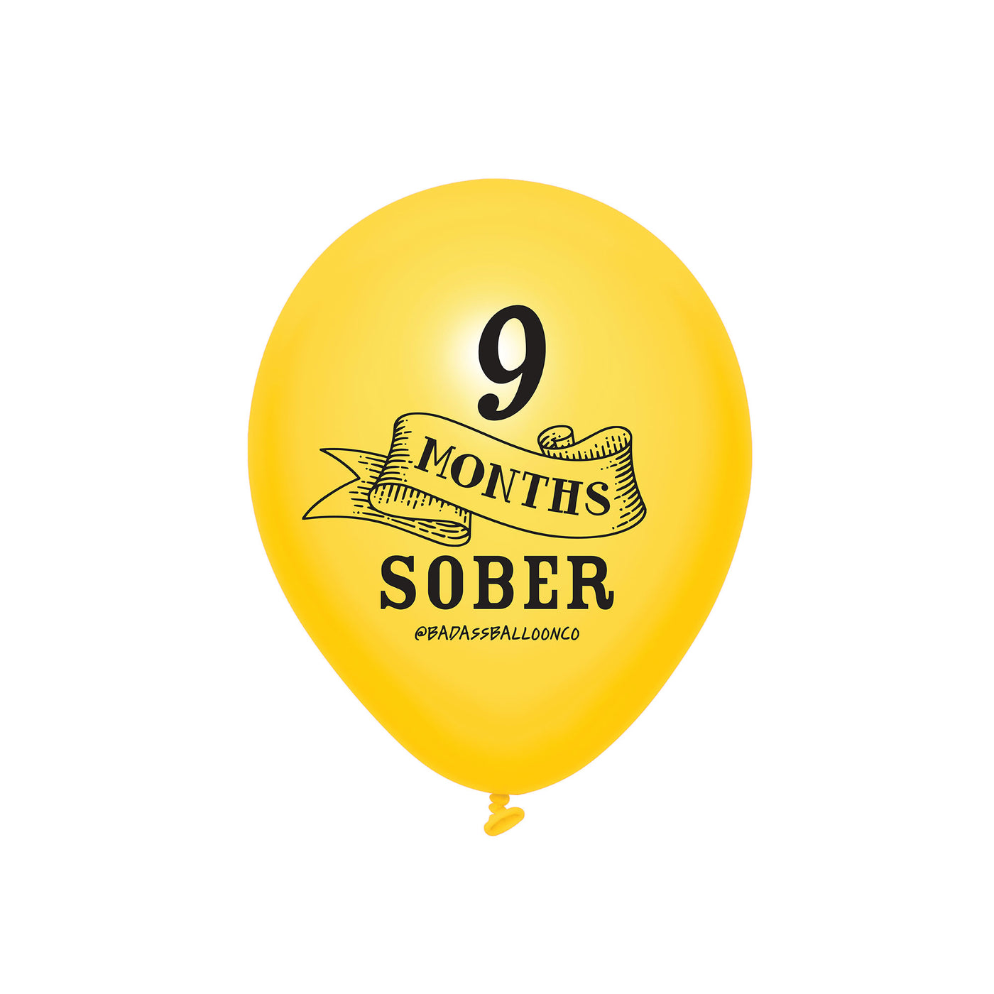 9 months Sober | Soberversary Balloons