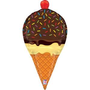 Chocolate Dipped Cone Foil Balloon
