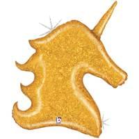 Holographic Gold Unicorn