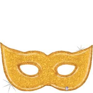 GOLD GLITTER MASK HOLOGRAPHIC SHAPE