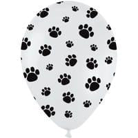 Paw print latex balloons