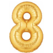 Giant Number Balloons in Gold
