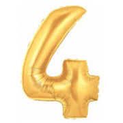 Giant Number Balloons in Gold