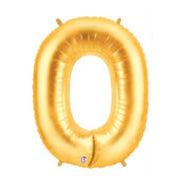 Giant Number Balloons in Gold