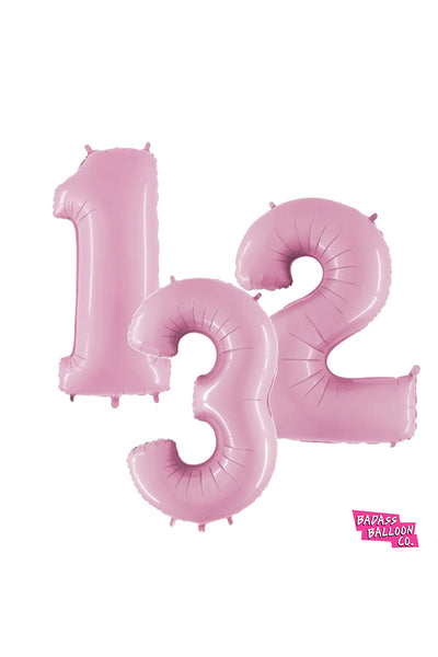 40" Number Balloons in Gold, Silver, or Pink - Badass Balloon Co. New Orleans