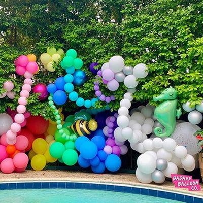 Rainbow Balloon Garland - by Badass Balloon Co