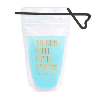 Drinks Well with Others Drink Pouch | Bachelorette Decor