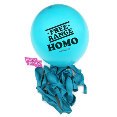 FREE RANGE HOMO Pride and Birthday Balloons - badassballoonco