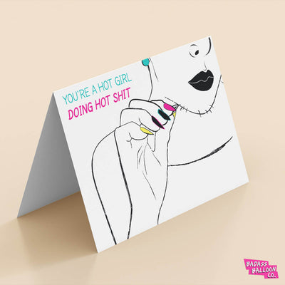 Hot Girl Fun Valentine's Card