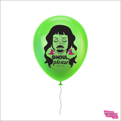 Ghoul Please Halloween Balloon - Green Halloween Decoration
