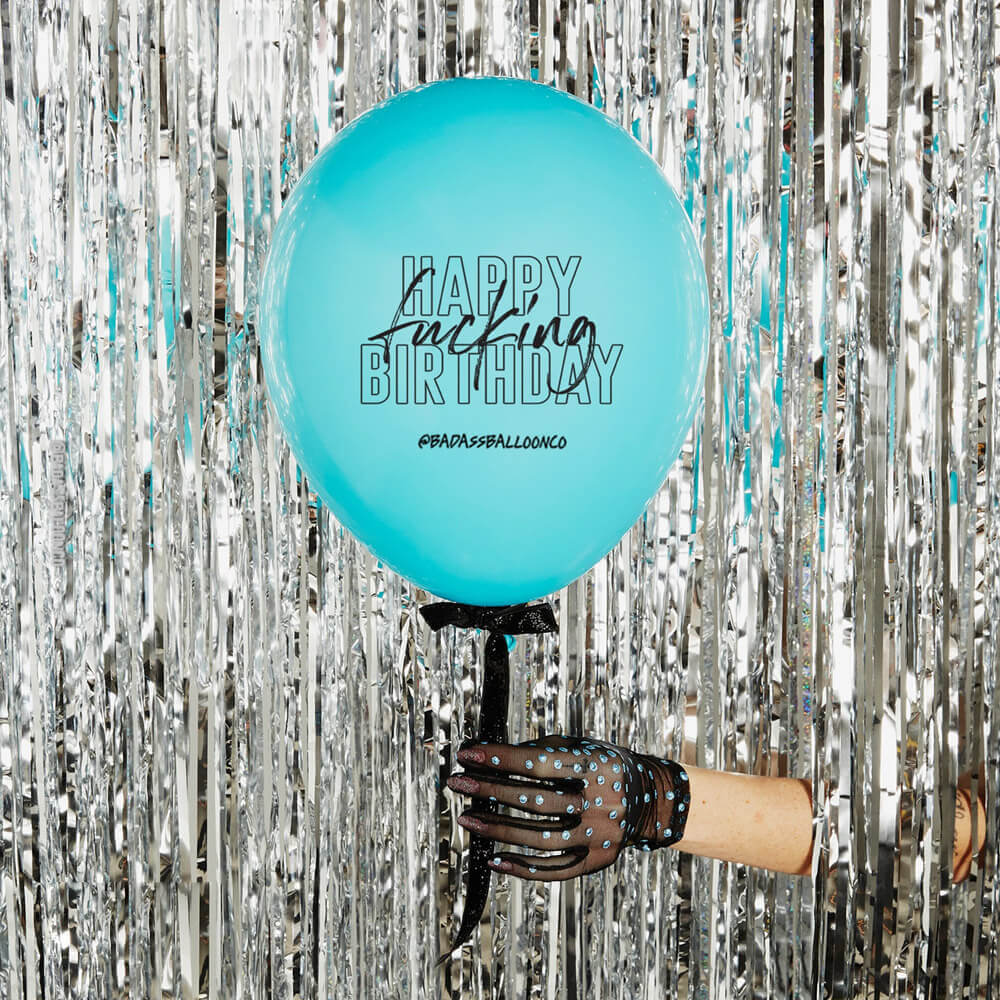 Hubby Birthday Balloon Pack by Badass Balloon Co. Biodegradable Birthday Balloons.