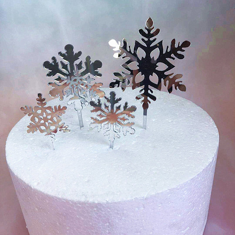 Let it Snow Cake Topper and Cupcake Pick