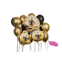 New Orleans Saints  Balloons. Football Shaped Balloon - Tailgate-badassballoonco