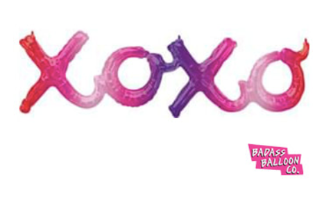 XOXO Ombre Script Foil Balloon