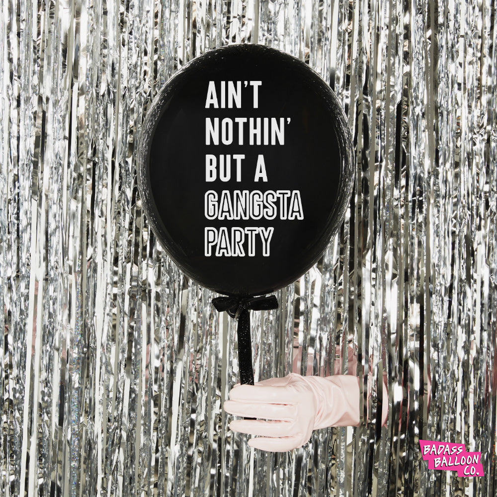 Hip Hop Gangsta Party Kit | Black and Gold Birthday Decoration