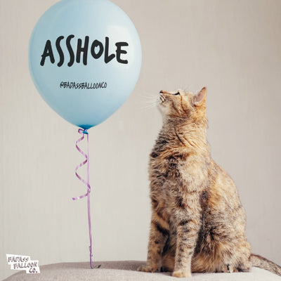 NSFW "Asshole" Birthday Party Balloons | Natural Latex 100% Biodegradable Badass Balloons Co.