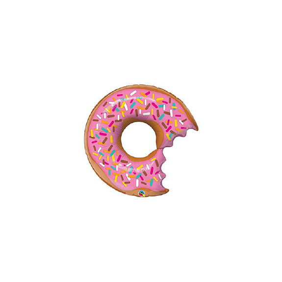 Late night Donut and Sprinkles Foil Balloon - badassballoonco