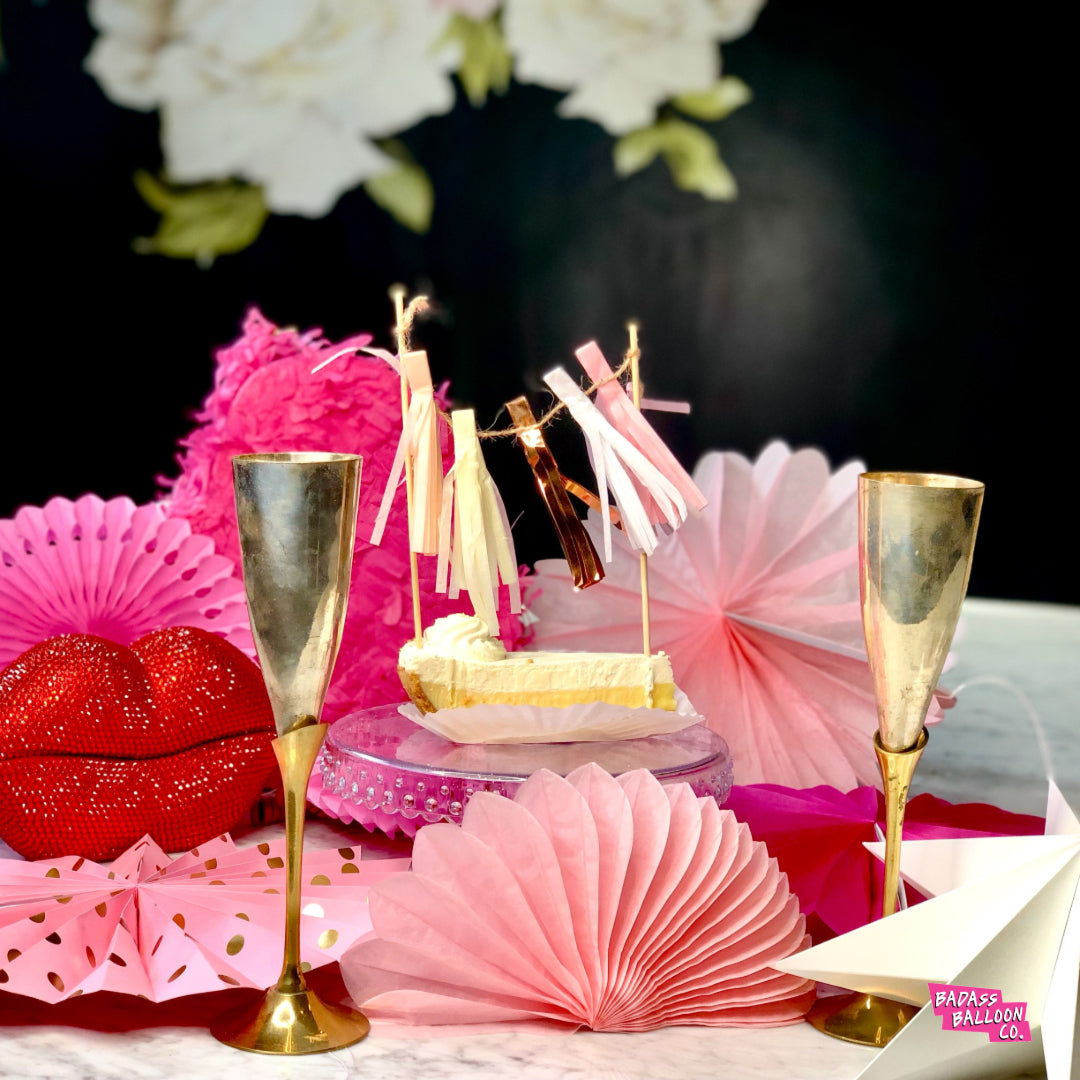 Blush Pink Tassel Cake Topper Cake Pick