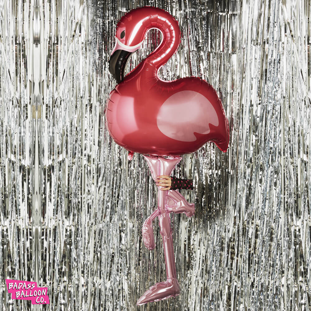Giant Flamingo Foil Balloon - Badass Balloon CO