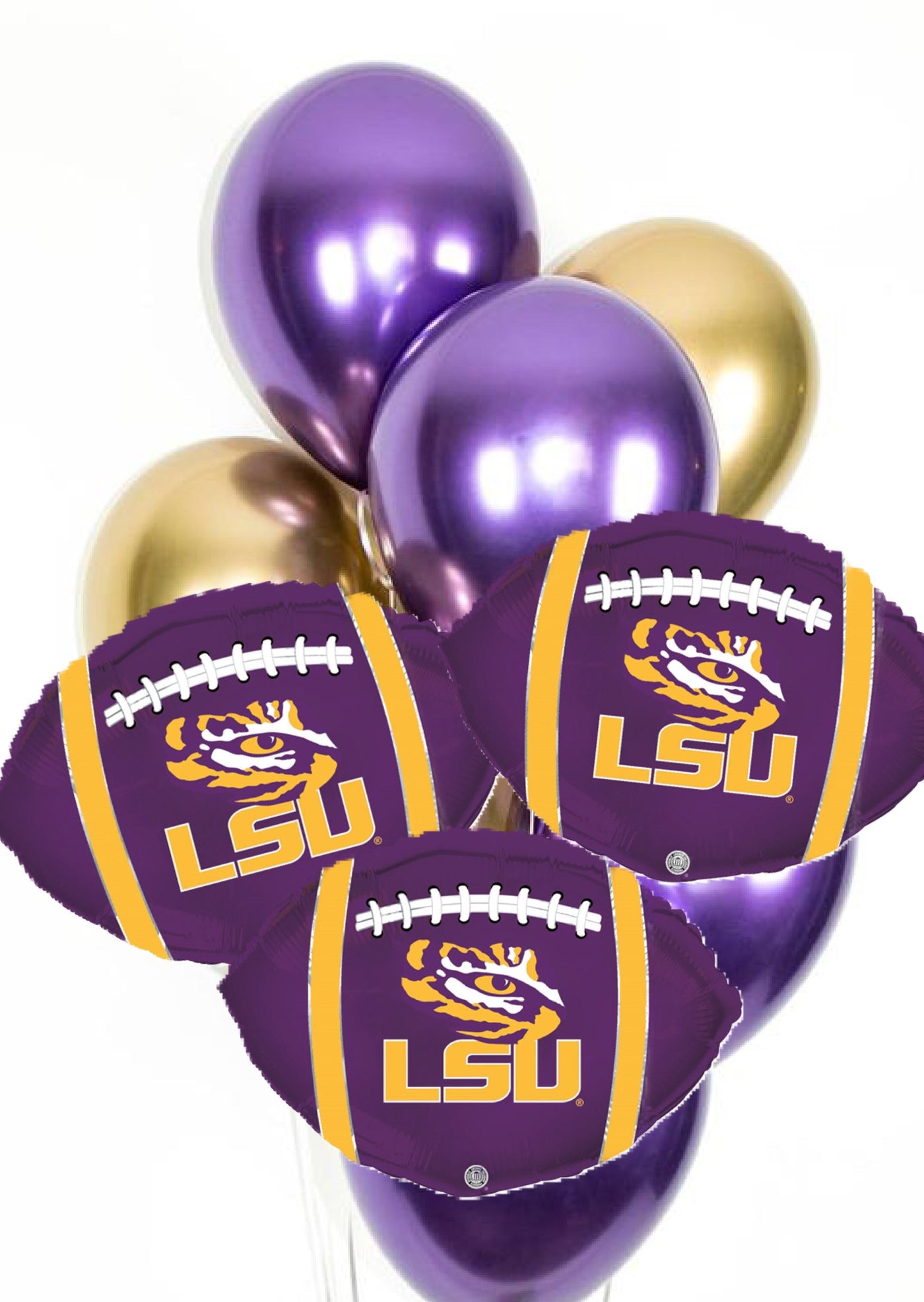 LSU Football Balloons. Football Shaped Balloon