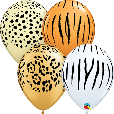 Neutral Jungle theme Printed balloons