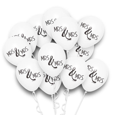 Mrs and Mrs Badass Wedding Balloon -12 pack