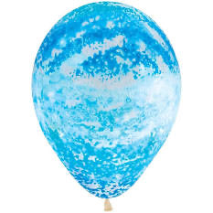 Blue Splatter Paint Party Balloons Pack