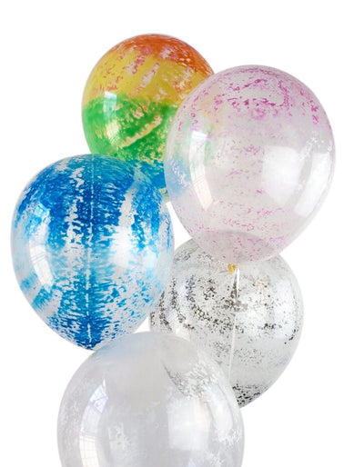Rainbow Splatter Paint Party Balloons Pack