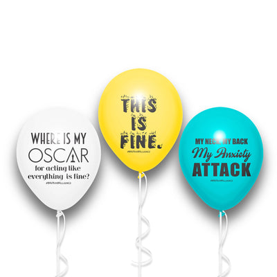 Introvert Birthday Party Balloons Variety Pack