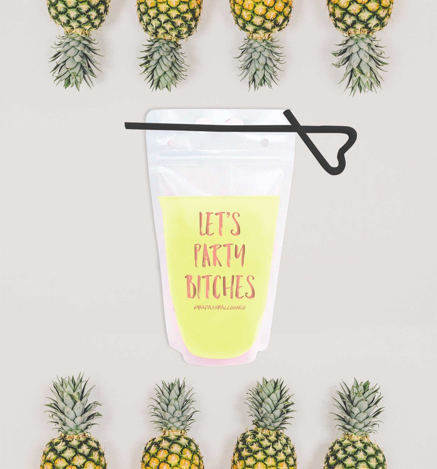 Let's Party Bitches Drink Pouch | Bachelorette Party Decor