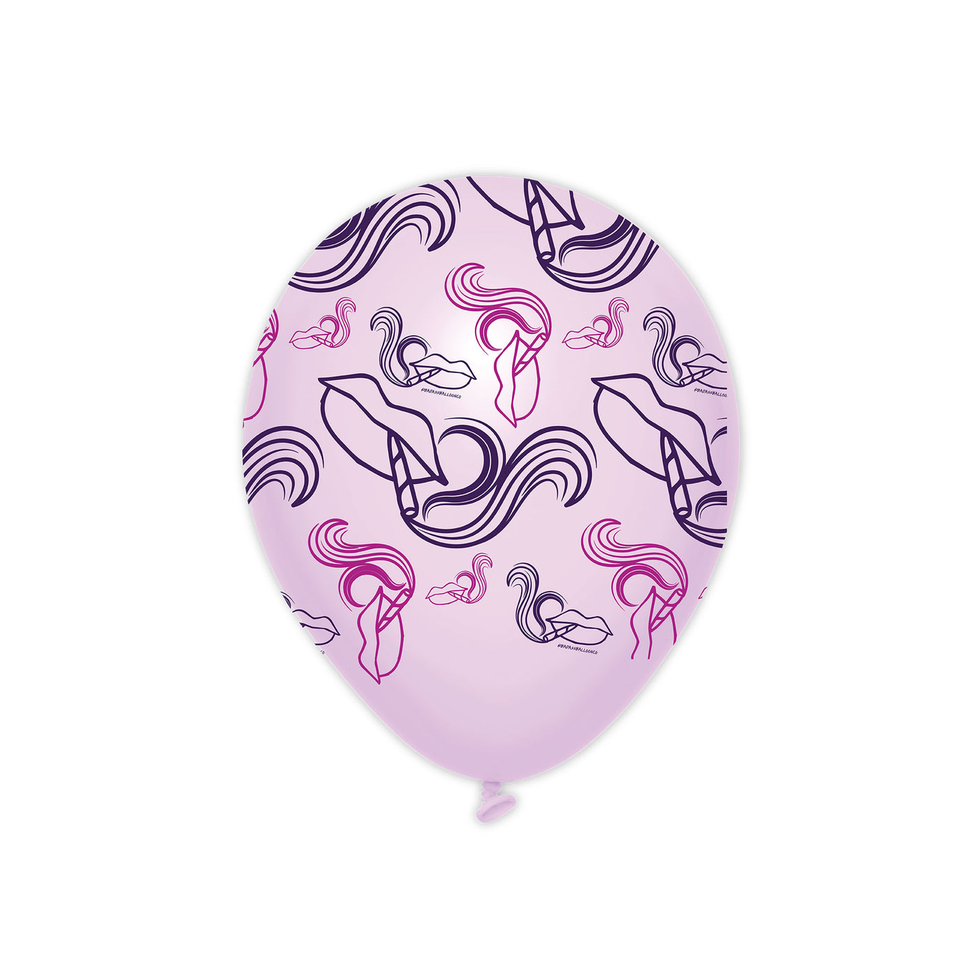 420 Lip Pattern Weed Cannabis Party Balloon