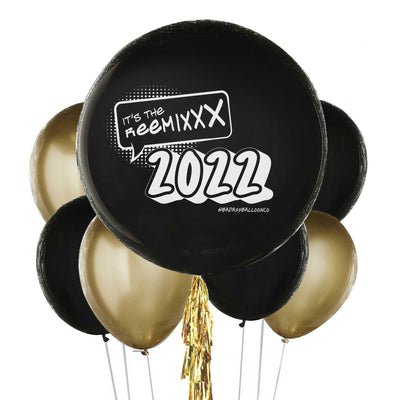 Reeeemix 2022 NYE Decor| Badass Jumbo Balloon Bouquet | New Year Decoration