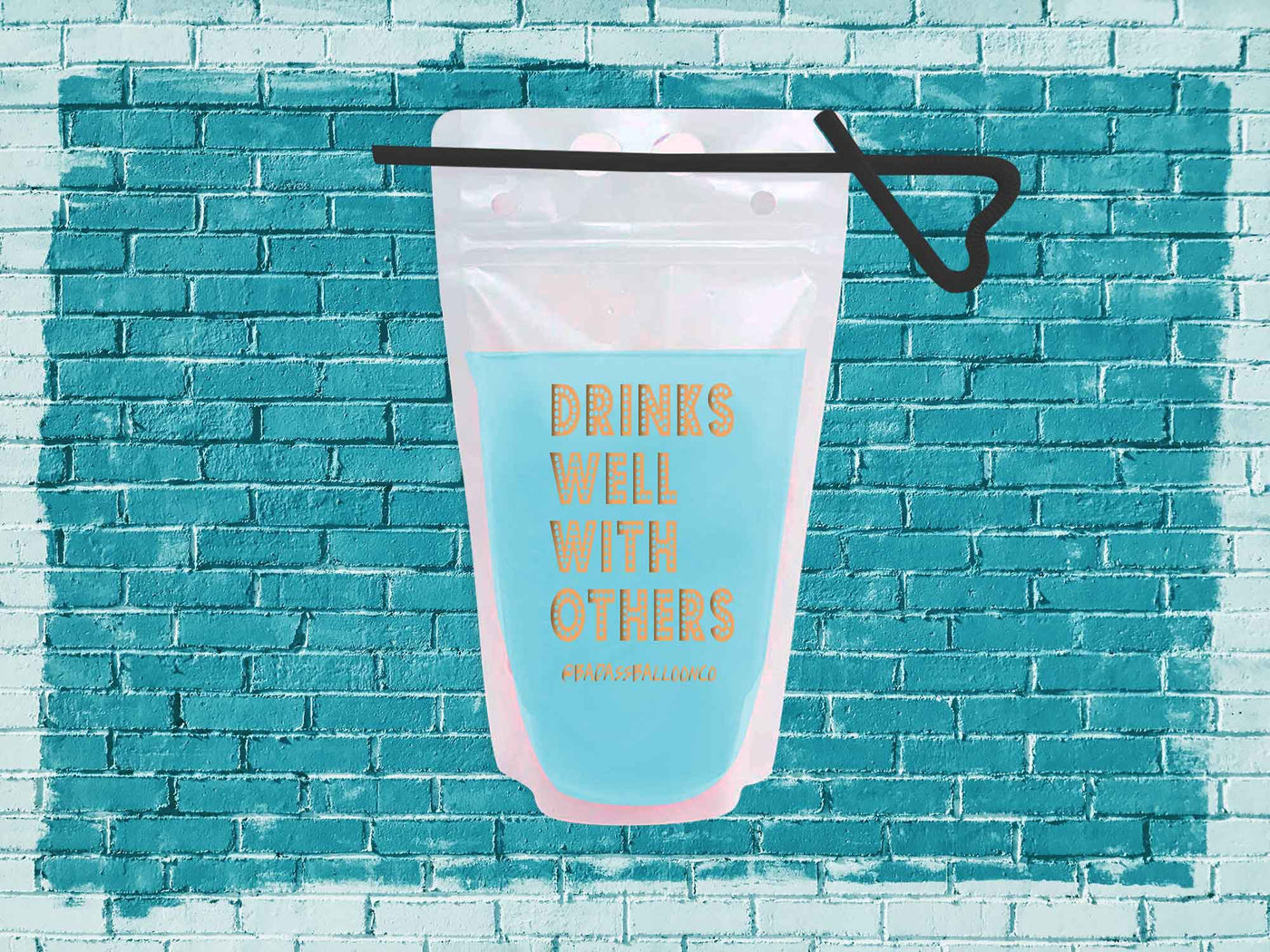 Drinks Well with Others Drink Pouch | Bachelorette Decor